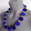 081 necklace blue disks with agate
