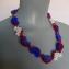 020 necklace short blue white with red meander