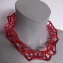137 necklace red with dark red board