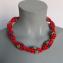 037 necklace short red folkloristic