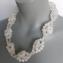 063 necklace short crackle beads transparant