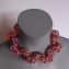 157 necklace short acrylic bicones circled