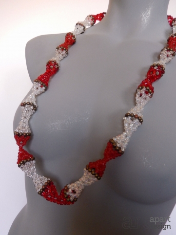 095 necklace long block cord