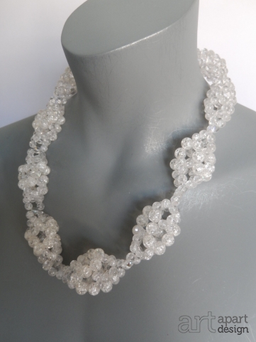 063 halssieraad transparante crackle beads