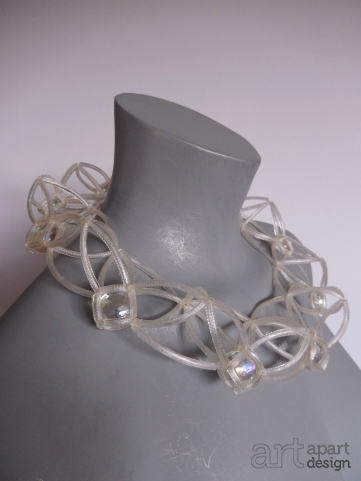 113 transparante kraag met glas