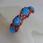 007a armband blauw met rood